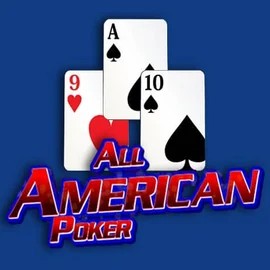 All American Poker online game logo by RTG (Reel Time Gaming) on spinsdogs.nl