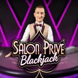 Blackjack Salon Privé online game logo by Ezugi on spinsdogs.nl