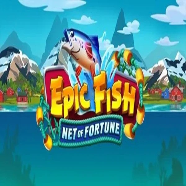 Epic Fish Net of Fortune slot logo by Quickspin at SpinDog CasinoEpic Fish Net of Fortune