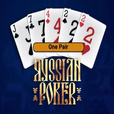 Russian Poker casino game by OneTouch Games – featured logo at SpinDog Casino