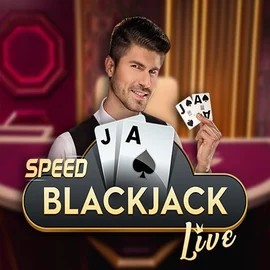 Official Live Casino logo: Speed Blackjack by Pragmatic Play at SpinDog Casino