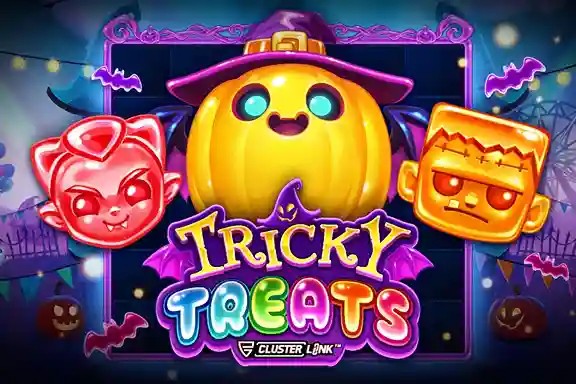 Tricky Treats game by Push Gaming – logo hosted on SpinDog Casino