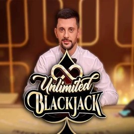 Unlimited Blackjack logo – Live Casino by Ezugi at SpinDog Casino